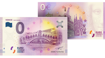 Billet Souvenir 0 Euros « Venise - pont du Rialto »
